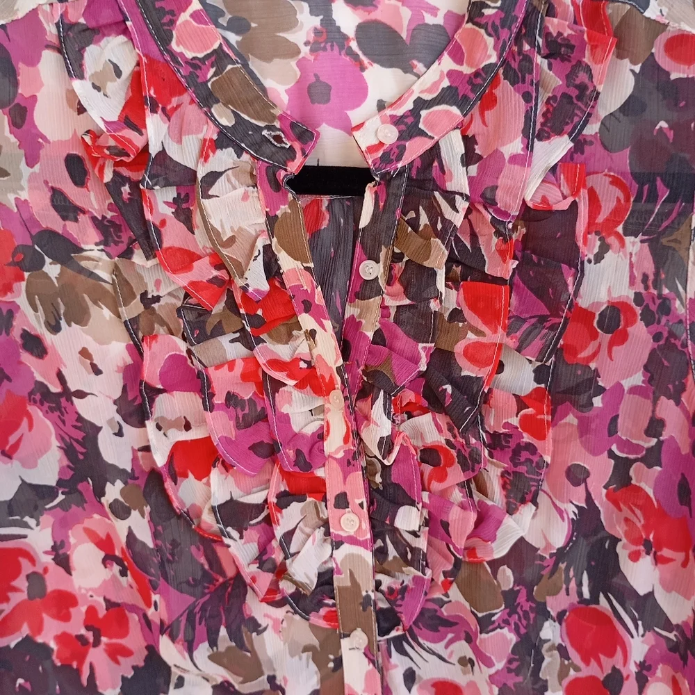 THE LIMITED ELEGANT PRINTED BLOUSE SIZE M - Picture 2 of 8